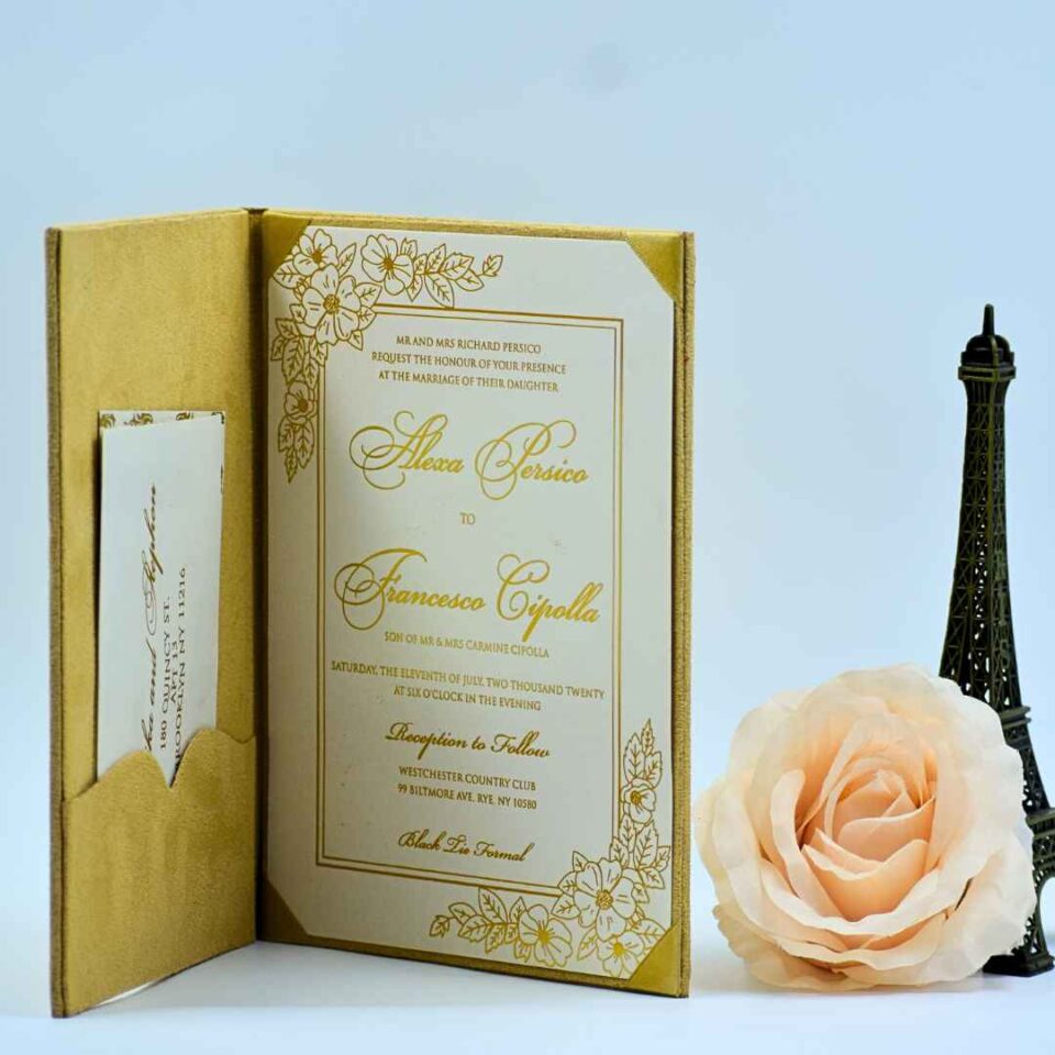 Gold Velvet Jacket Wedding