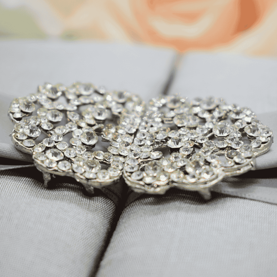 Rhinestone Brooch Invitation card
