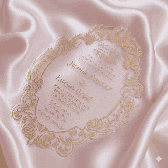 Clear Acrylic Wedding Invitation: Clear Acrylic Invites