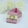 Blush Pink Silk Wedding Party Favor Box (2)
