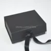 Custom Foldable Packaging Box Ribbon Bow Closure Box (2)