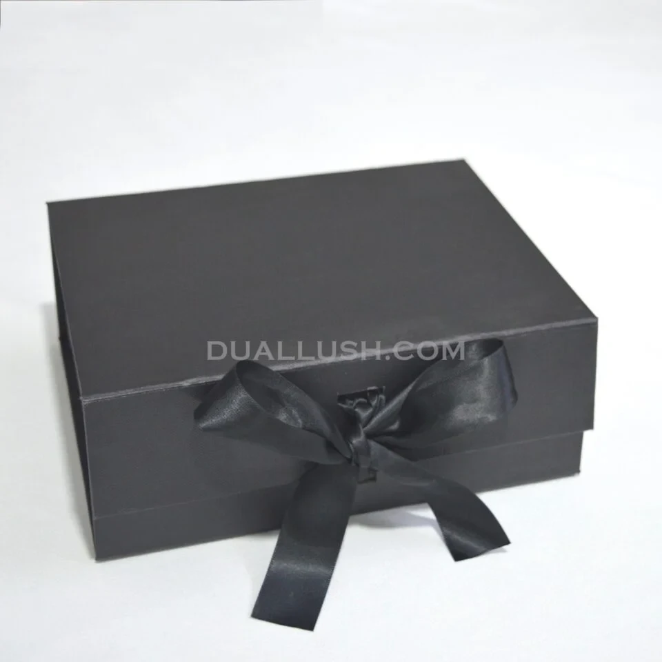 Custom Foldable Packaging Box: Ribbon Bow Closure Box