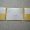 Embellished Gold Brocade Wedding Invitation Folio (1)