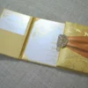 Embellished Gold Brocade Wedding Invitation Folio (2)