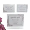 Embellished Hot Pink Silk Wedding Invitation Folio with Custom Monogram (2)
