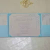 Embellished Silk Wedding Invitation Folio with Crystal Brooch (3)