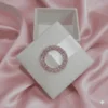 Embellished White Dupioni Silk Wedding Favor Box (5)