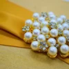 Gold Brocade Silk Wedding Invitation Folio (2)