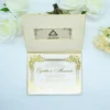 Gold Brocade Silk Wedding Invitation Folio (3)