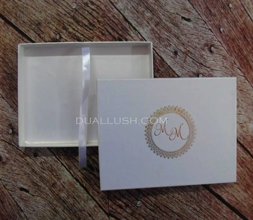 Invitation Shipping Boxes: Mailing Box with Custom Foil Monogram
