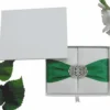 Ivory Silk Trifold Wedding Invitation Folio (2)