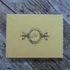 Mailing Box For Wedding Invitations with Gold Foil Monogram (3)