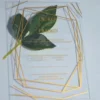 Minimalist Clear Acrylic Wedding Invitation Modern Acrylic Invites (2)