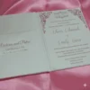 Minimalist Silk Wedding Invitation Folio with Embroidered Monogram (5)