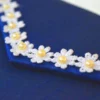 Navy Blue Silk Wedding Invitation Folio with Clear Acrylic Invite (1)
