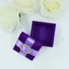 Purple Silk Wedding Favor Box (1)