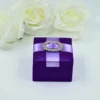 Purple Silk Wedding Favor Box (3)