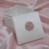 Silk Wedding Favor Box with Gold Brooch Embellishment (3)