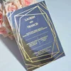 Silver Mirror Acrylic Wedding Invitation (4)