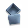 Silver Silk Bridal Shower Favor Boxes (4)