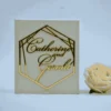 Velvet Wedding Invitation Folio With Custom Acrylic Monogram & Frosted Acrylic Invite (3)
