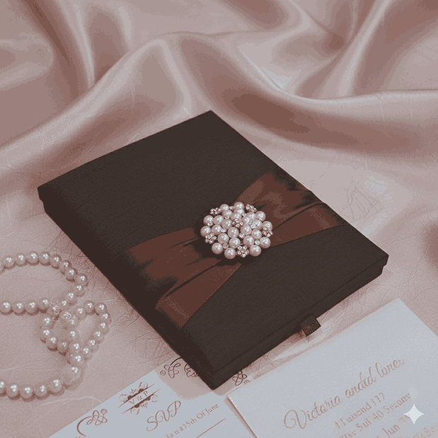 Silk Wedding Invitation Box: Boxed Invites