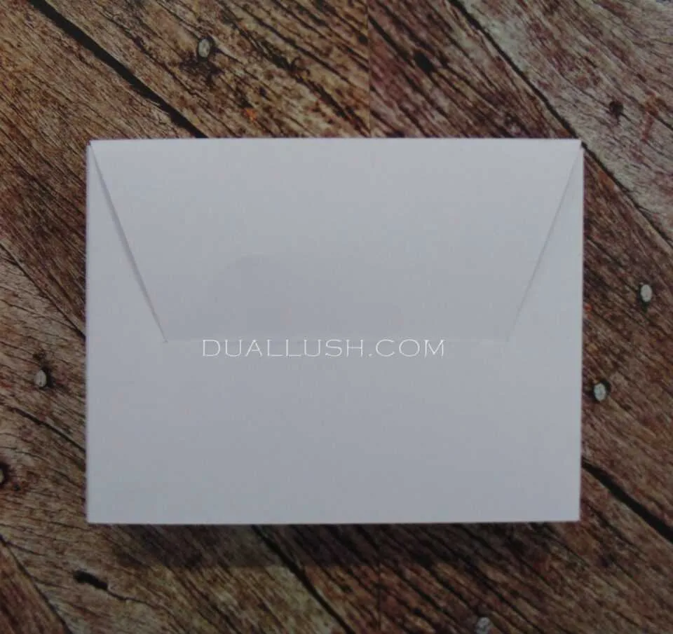 White Art Paper Mailing Envelope for Wedding Invitations