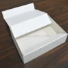 White Collapsible Gift Packaging Box Magnetic Flap Packing Box (2)
