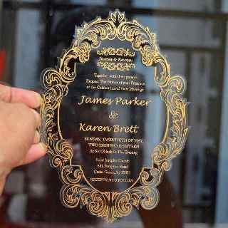 Clear Acrylic Wedding Invitation: Clear Acrylic Invites
