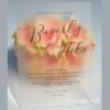 Frosted Acrylic Wedding Invitations