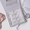 Elegant Velvet Wedding Invitation Box Clear Acrylic Invite (3)
