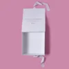 Custom Foldable Packaging Box Ribbon Bow Closure Packing Box (3)