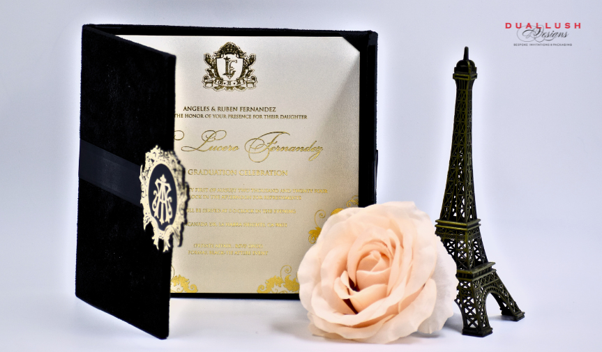 Velvet Sweet 16 Invitation Card