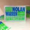Silver Glitter Acrylic Bat Mitzvah Invitations with Neon Colors (4)