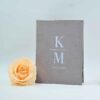 Grey Velvet Folio Invitation