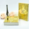 Gold Velvet Wedding Invitation Box Mirror Acrylic Invite (5)