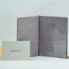 Grey Velvet Folio and Clear Acrylic Invitation (4)