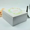 Custom Gift Packaging Box in White Denim with Your Embroidered Logo (4)