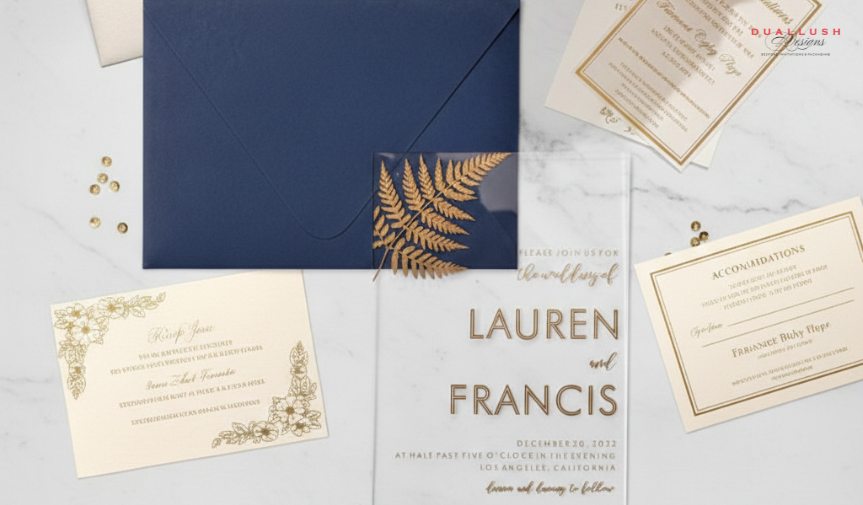 Wedding Invitation Acrylic Style