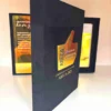 Custom Luxury Velvet Award Box with Gold Mirror Acrylic Plaque • Employee Excellence Awards for Corporate Gala (5)