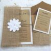 Rustic Burlap Wedding Invitation Suite