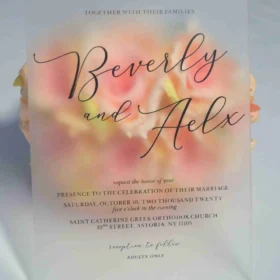 Clear vs. Frosted Acrylic Invitations: Which Is Right for Your Wedding?