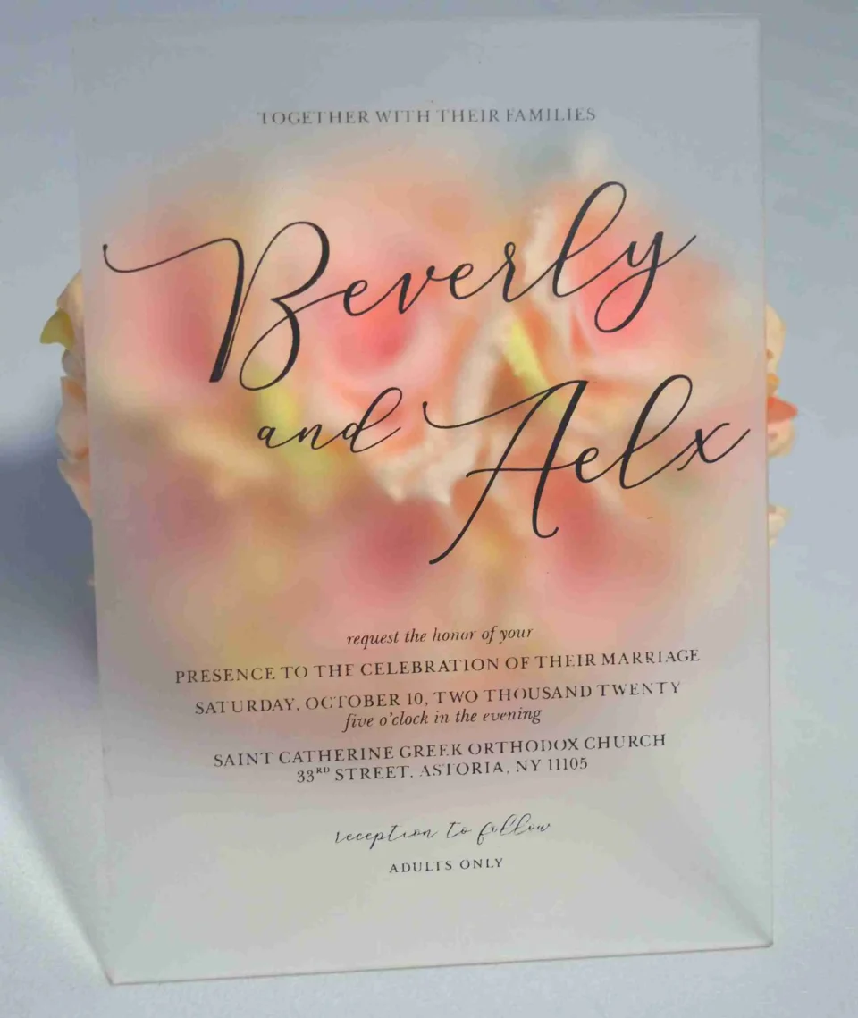 Acrylic Wedding Invitations