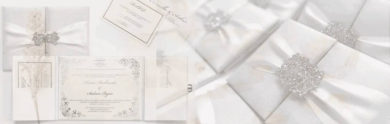 Handcrafted Silk Folio Invitations