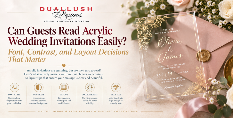 Acrylic Wedding Invitations