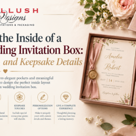 How to Plan the Inside of a Custom Wedding Invitation Box: Inserts, Pockets, and Keepsake Details