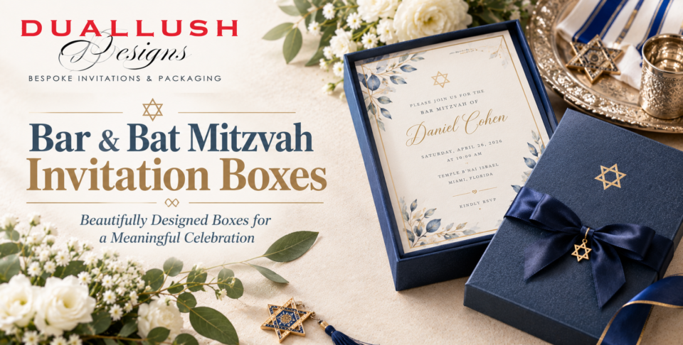 Bar and Bat Mitzvah Invitation Boxes