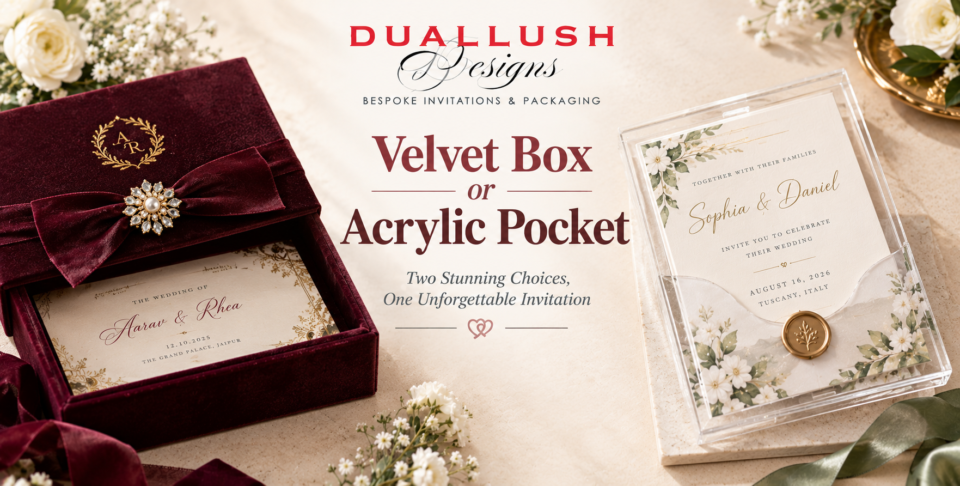 Velvet Box or Acrylic Pocket